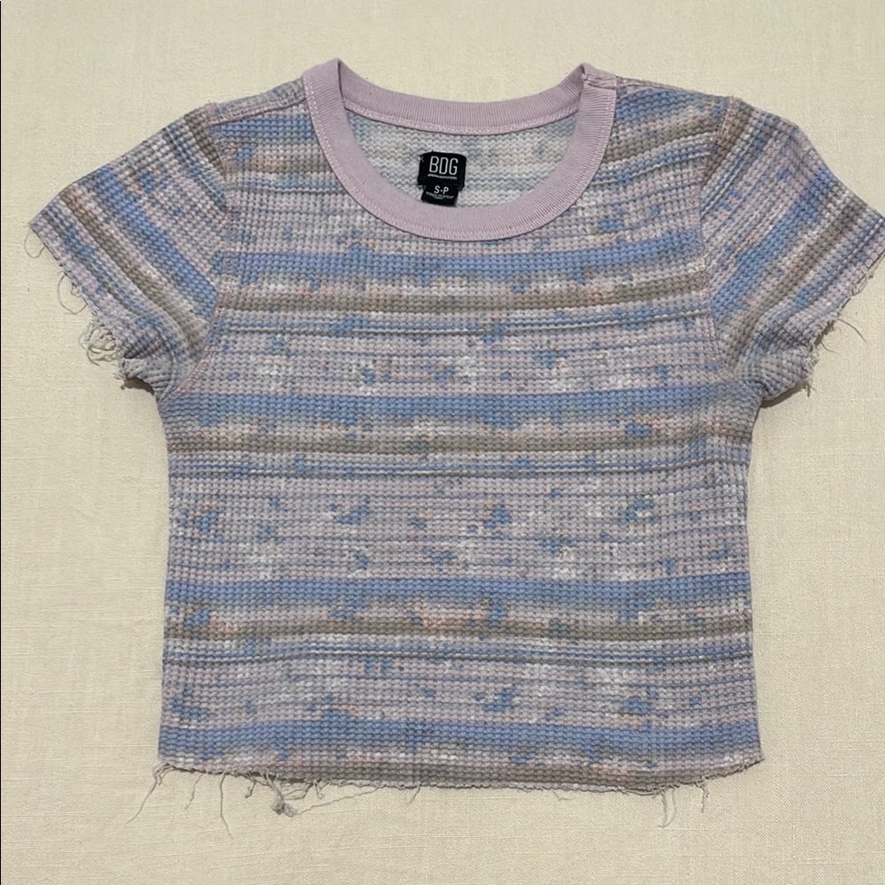 BDG- Pastel Striped Baby Tee